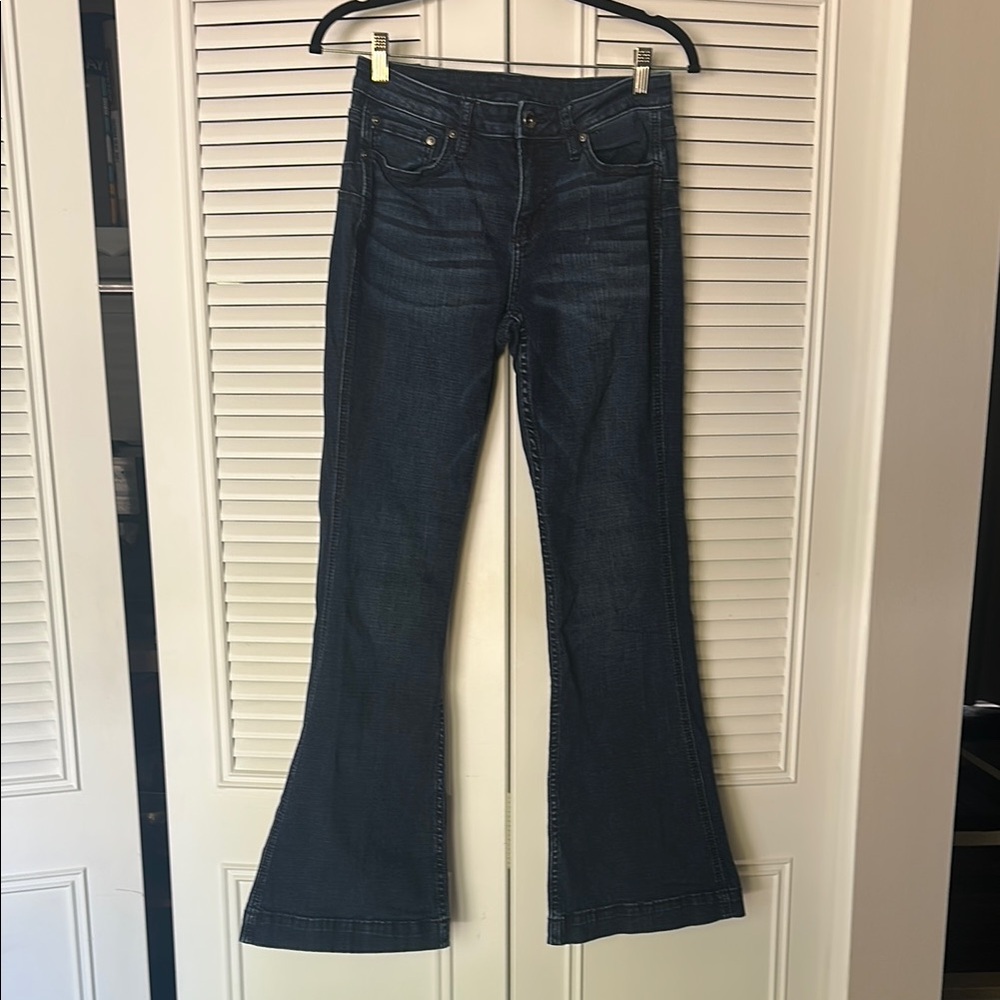 Women's dark washed Flared Jeans